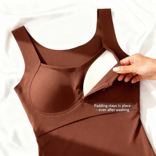 Roxanne | Women's Built-In Bra Tank Top — All-Day Support