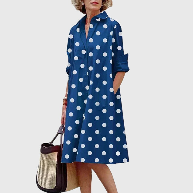 PAIGE | Women's Relaxed Elegant Dress with Pockets