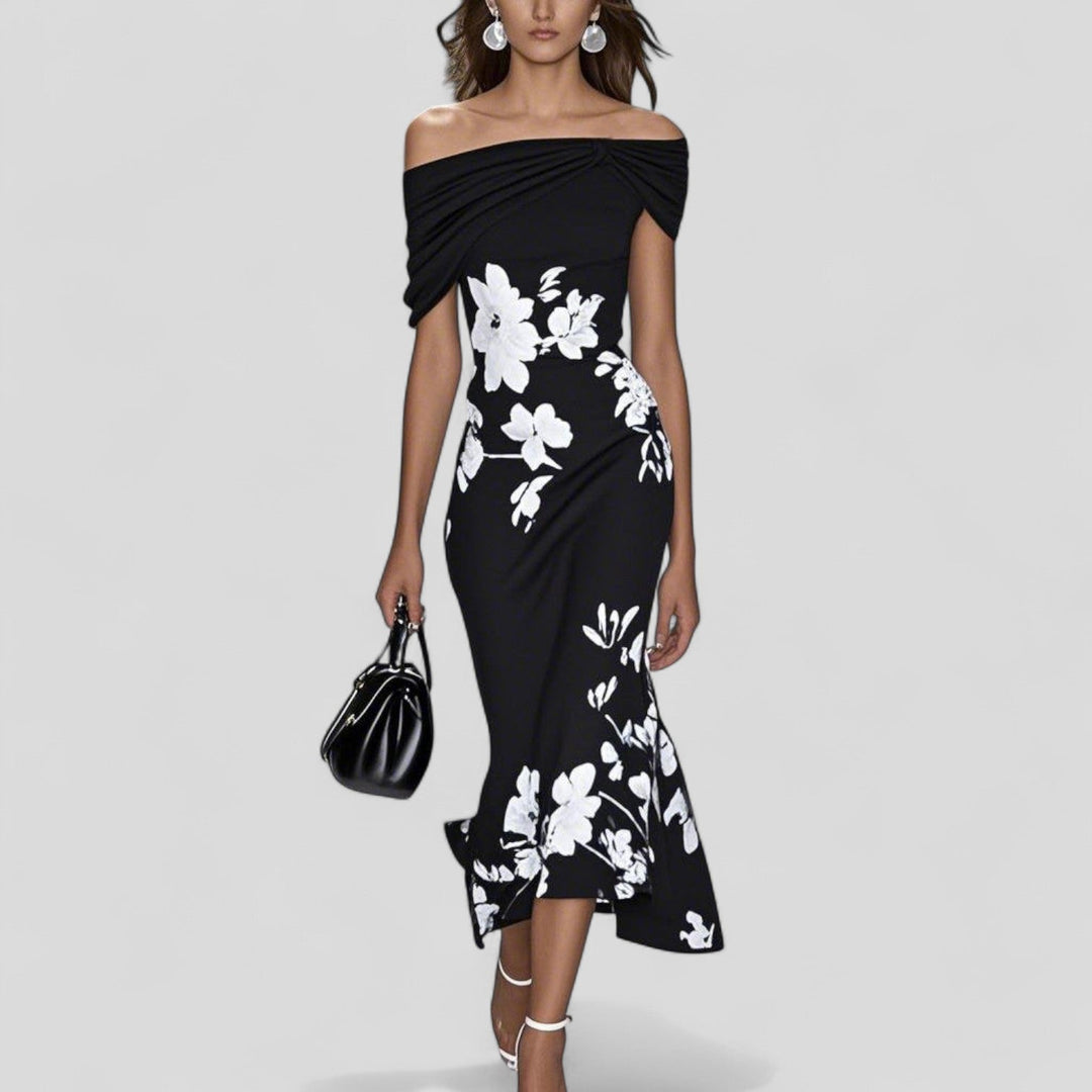 Isabrunel | Women's Elegant Midi Dress — Relaxed Fit