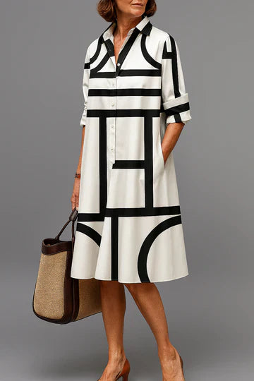 SANDRINE | Women's Elegant Polo Dress — Chic Spring Style