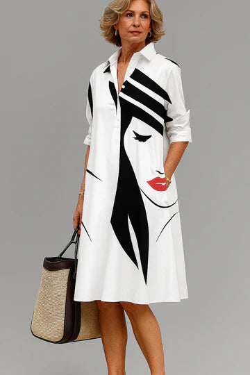 SANDRINE | Women's Elegant Polo Dress — Chic Spring Style