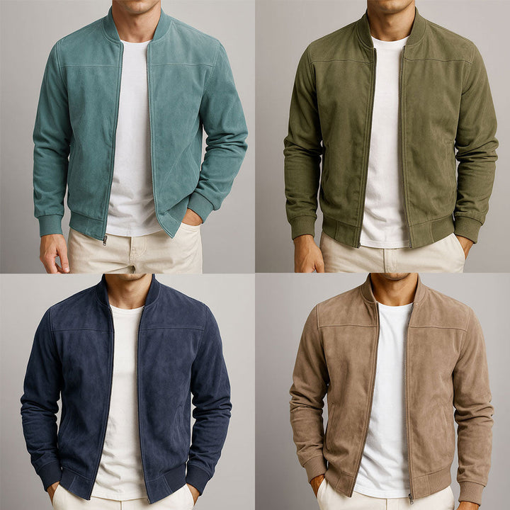 Ethan | Men's Minimalist Full-Zip Jacket — Sleek Fit