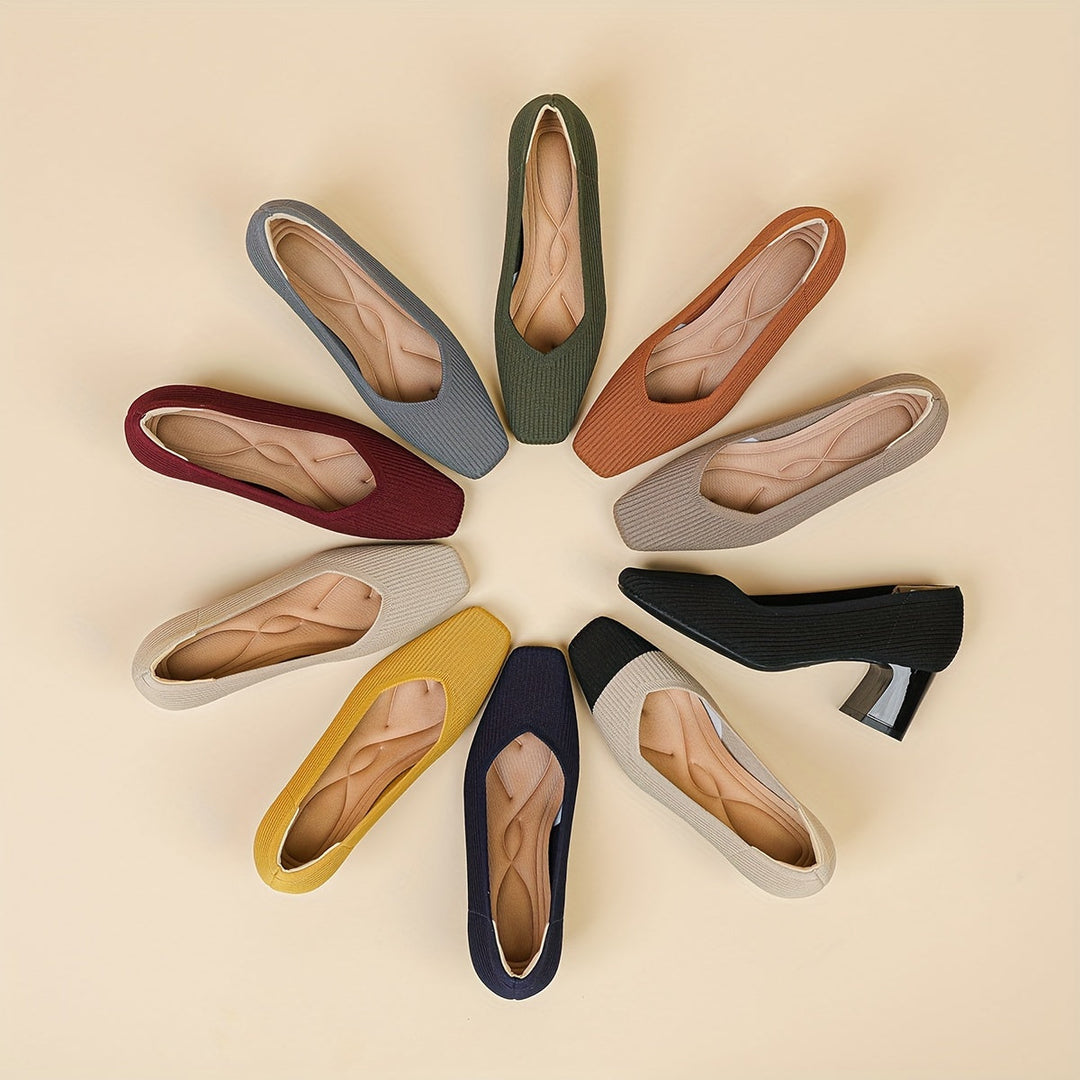 Linda | Women's Comfortable Square-Heel Dress Shoes