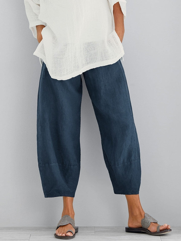 Dena - Women's Relaxed Crop Pants — Lightweight Summer Fit