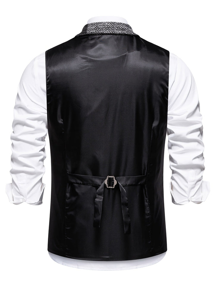 Leo - Women's Herringbone Patchwork Waistcoat for Occasions