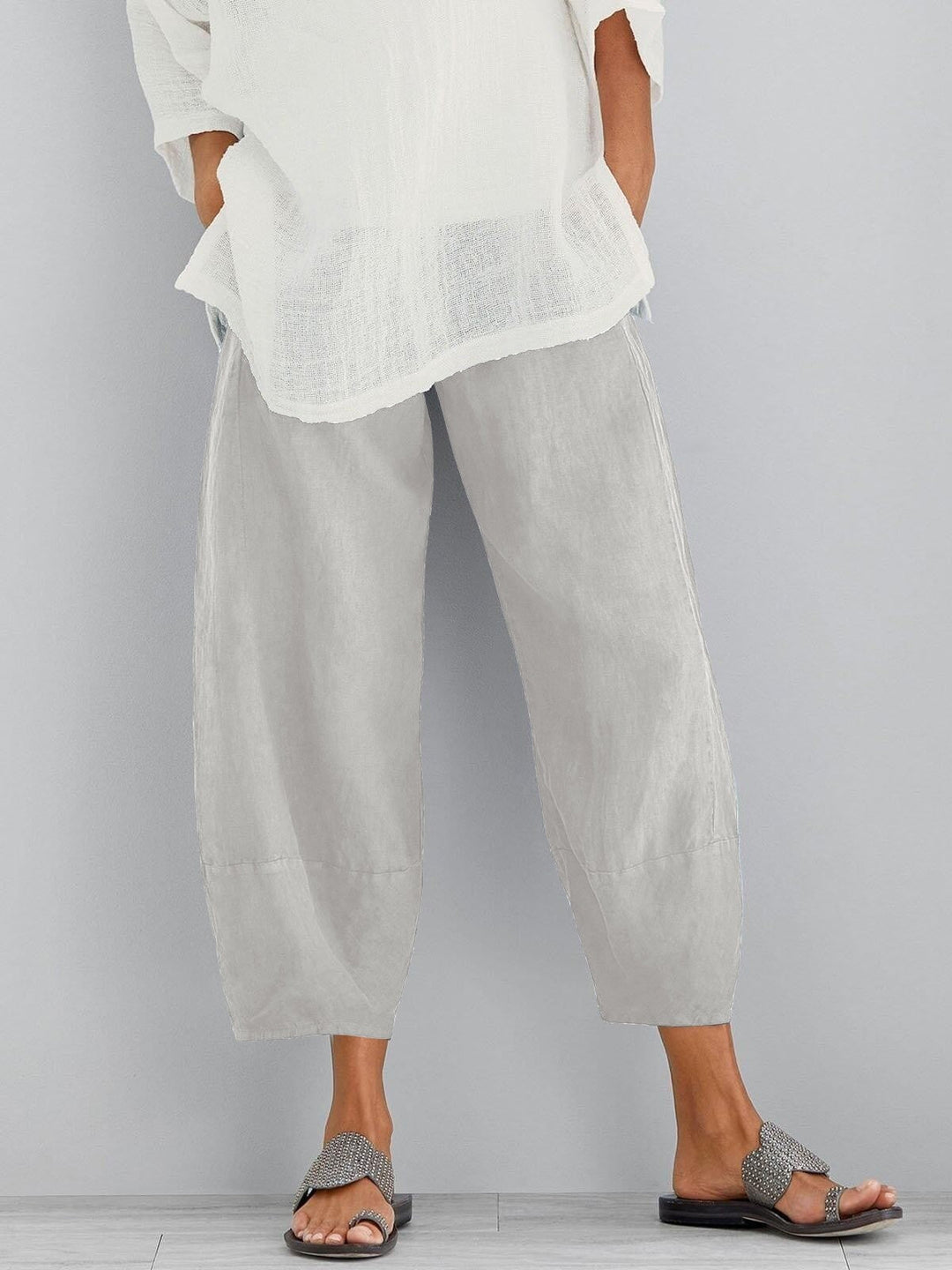 Dena - Women's Relaxed Crop Pants — Lightweight Summer Fit