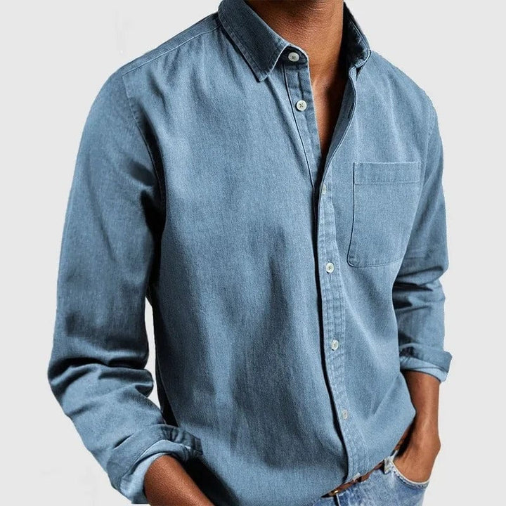 Caleb | Men's Classic Button-Up Shirt — Versatile Fit