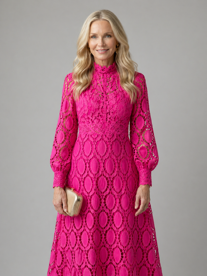 Evelyn | Lace Midi Dress