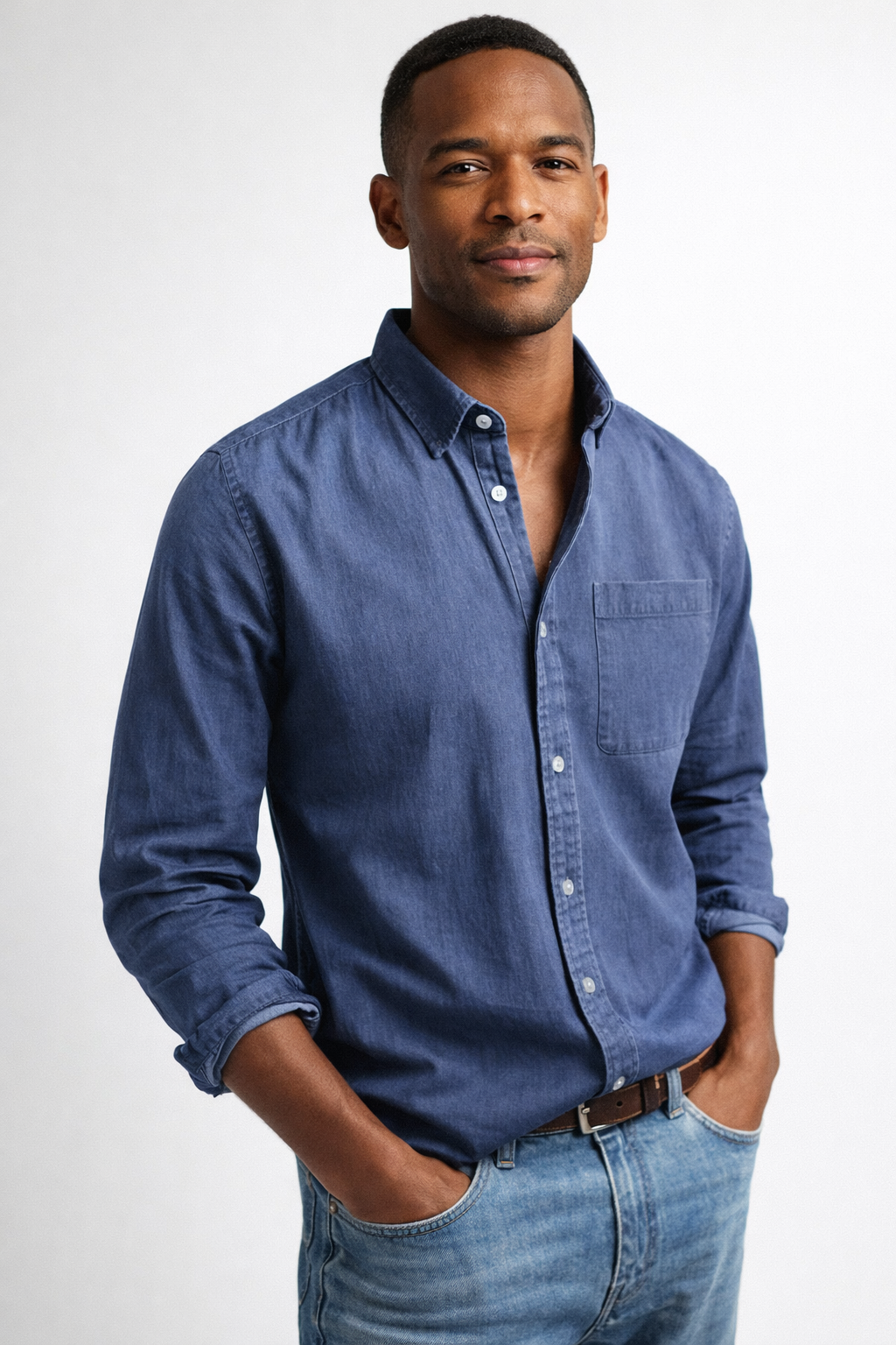 Brent | Men's Classic Button-Down Shirt — Versatile Fit