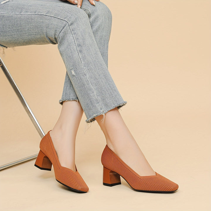 Linda | Women's Comfortable Square-Heel Dress Shoes