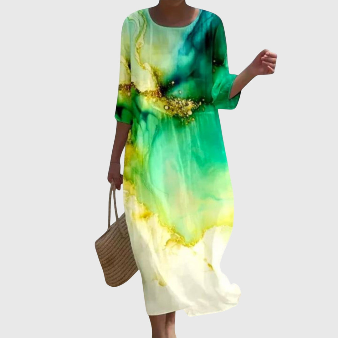 Hayley™ | Women's Floral Maxi Dress — Flowing & Feminine