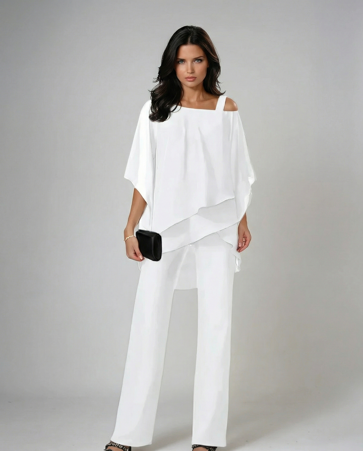 Grace | Women's Fluid Co-ord Set — Wide-Leg Trouser