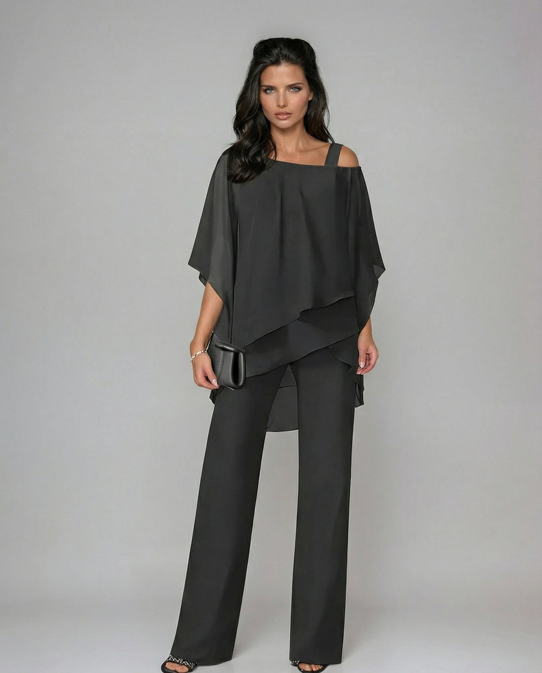 Grace | Women's Fluid Co-ord Set — Wide-Leg Trouser