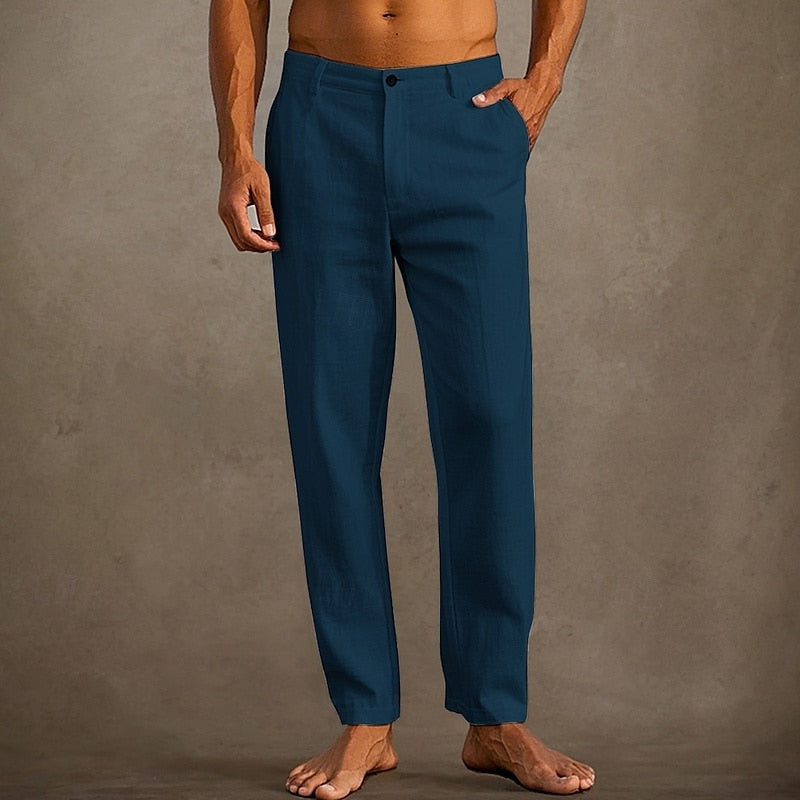 Marco - Men's Straight-Leg Casual Trousers for Summer
