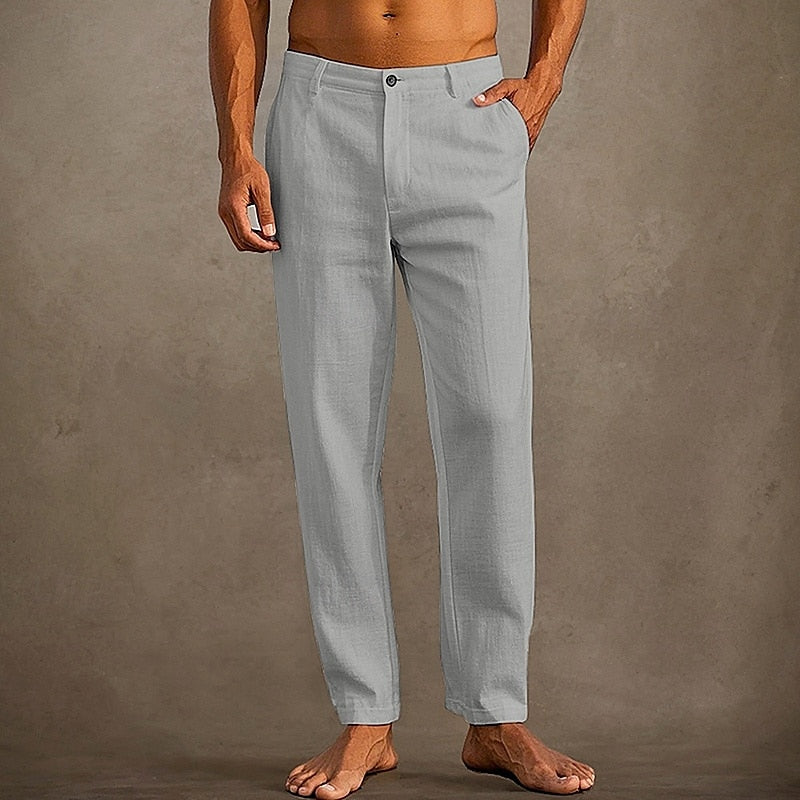 Marco - Men's Straight-Leg Casual Trousers for Summer