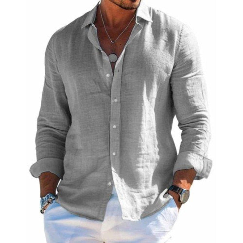 Flavio | Men's Breathable Summer Button-Up Shirt