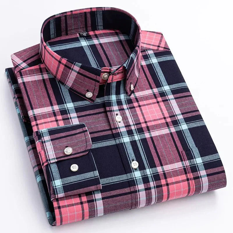 Bryan | Men's Plaid Button-Down Shirt — Casual Classic