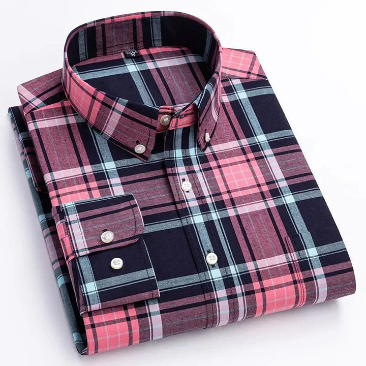 Bryan | Men's Plaid Button-Down Shirt — Casual Classic