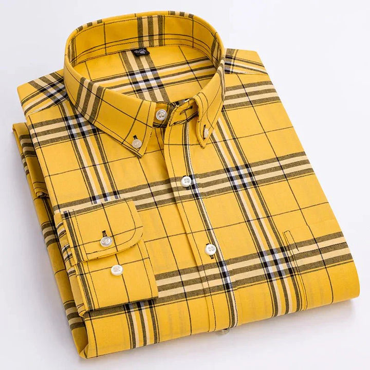 Bryan | Men's Plaid Button-Down Shirt — Casual Classic
