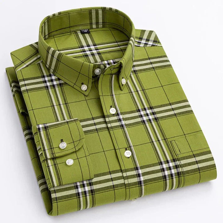 Bryan | Men's Plaid Button-Down Shirt — Casual Classic