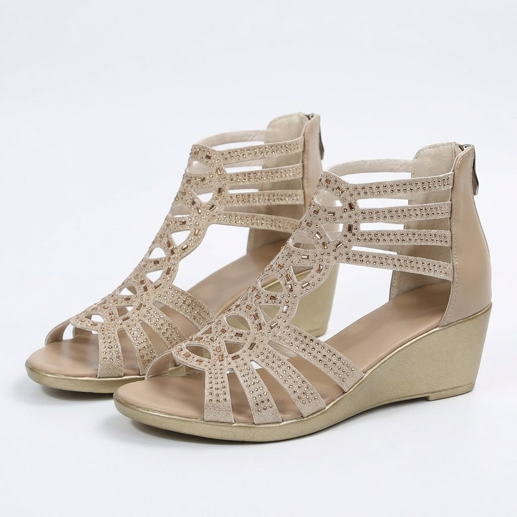 Jeanette – Women's Supportive Wedge Sandals for All-Day Comfort