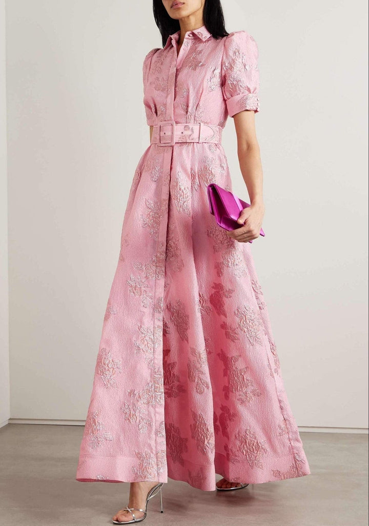 Anabella™ | Women's Floral Puff Sleeve Midi Dress