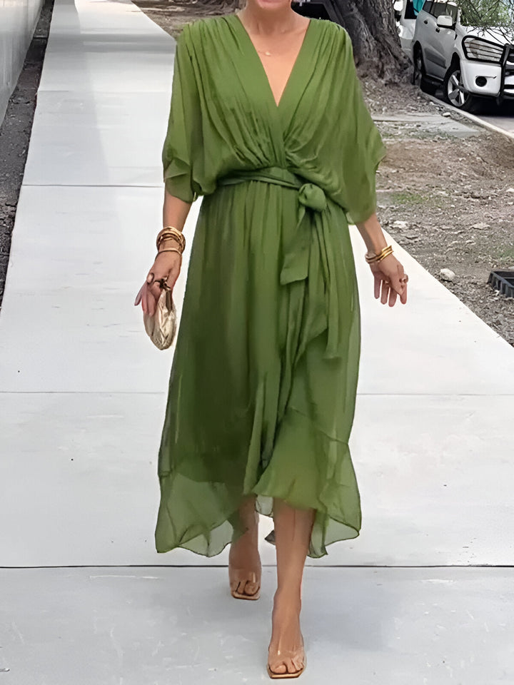 Monica | Women's Flowy V-Neck Dress for Every Occasion
