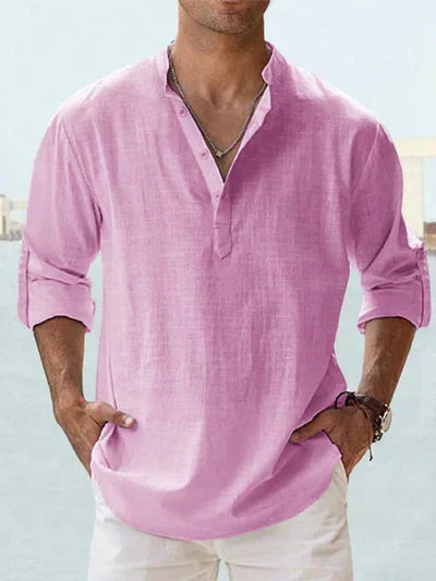 Joshua | Men's Relaxed Long Sleeve Shirt — All-Season