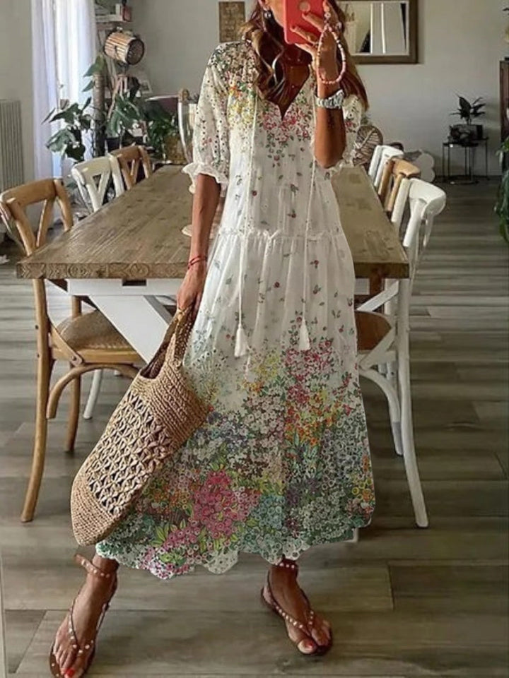 Avery | Women's Boho V-Neck Flowy Summer Dress