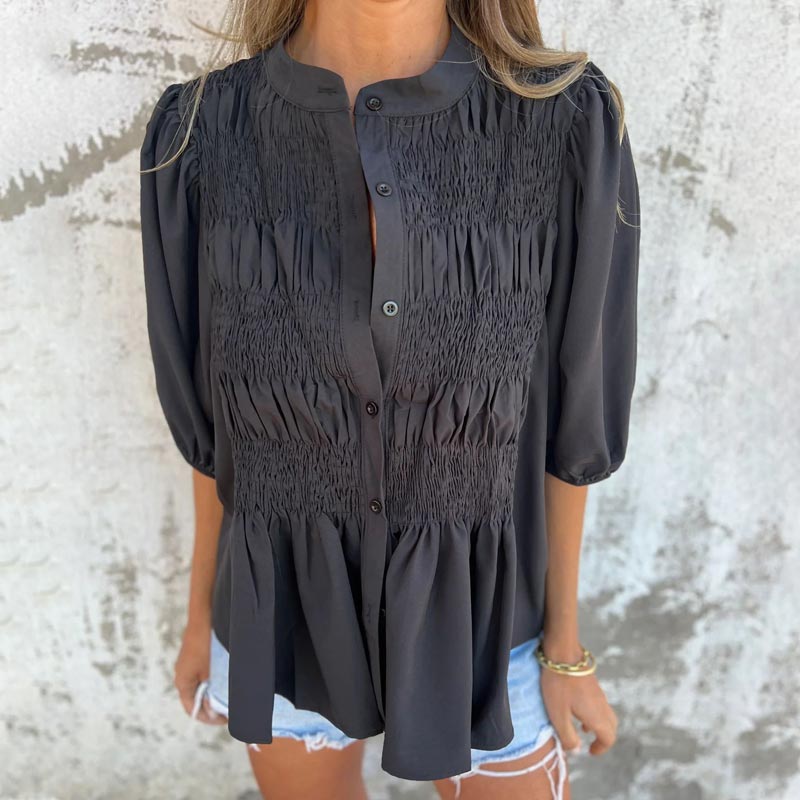 Julia | Women's Boho-Chic Flowy Blouse — Relaxed Fit